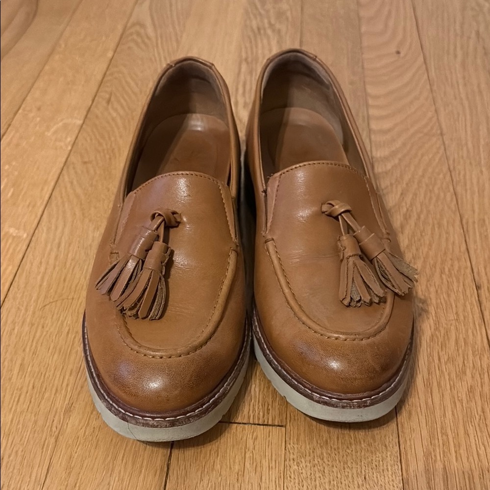 Samuel Hubbard Tan Leather Loafers